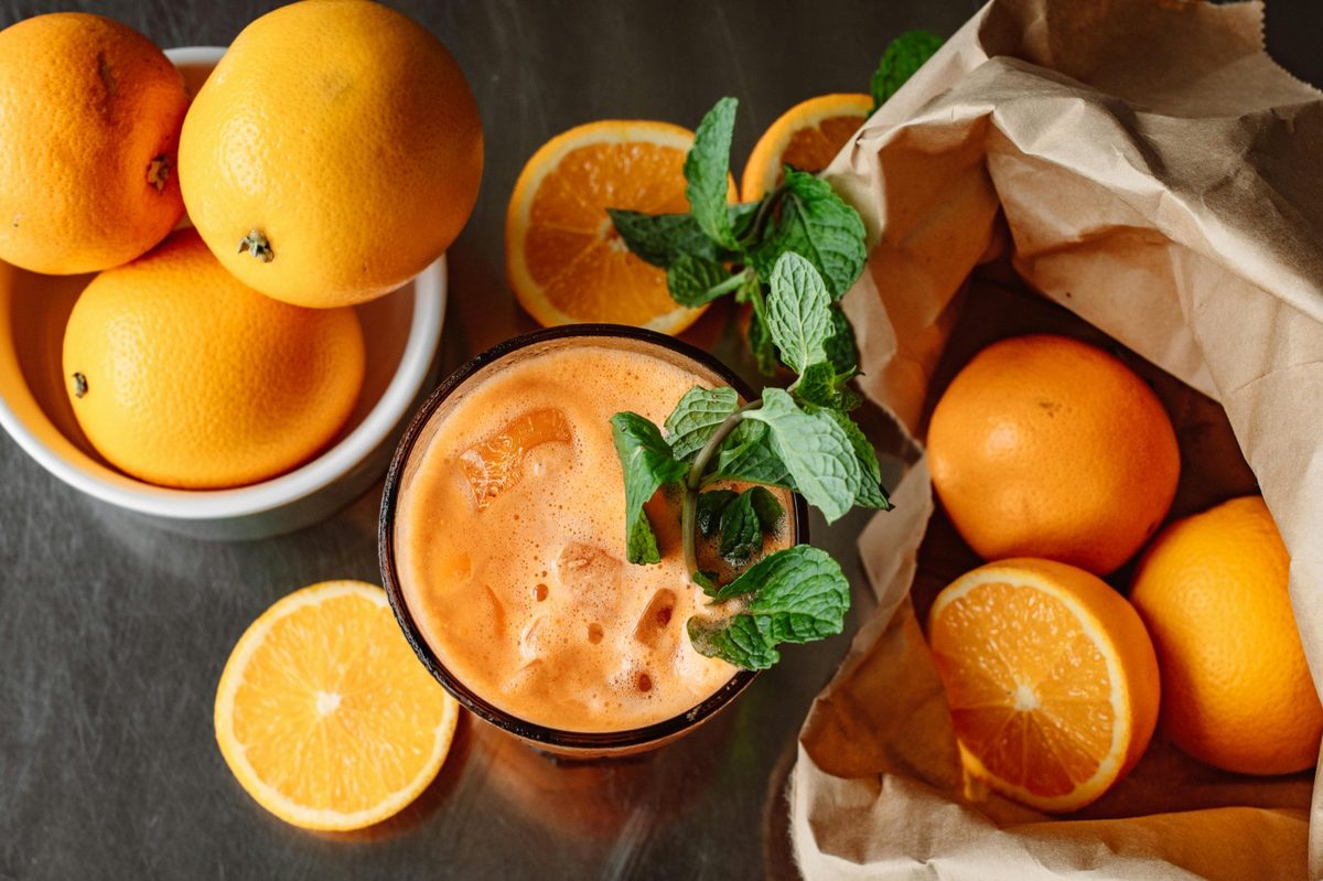 Fresh organic fruit for juicing